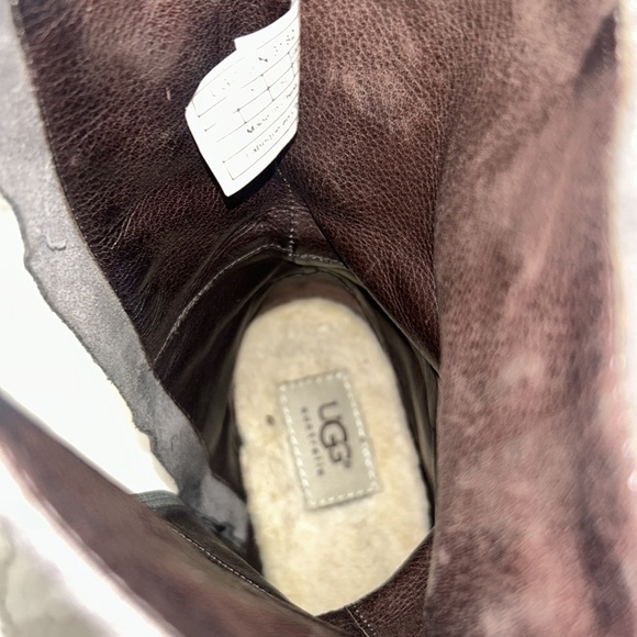 UGG Cailyn Distressed Suede Boots Side Zip Gray Size 8 - Picture 12 of 14